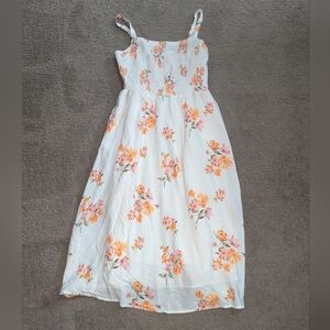 Floral Print Mid Length Summer Dress